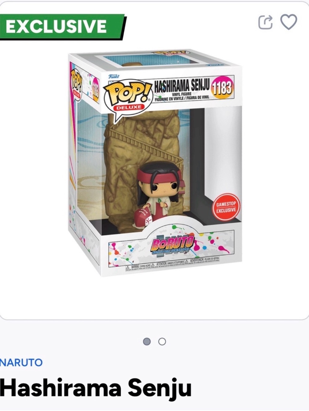 Funko Pop! Deluxe Hashirama Senju (brown, red, black)- 1183